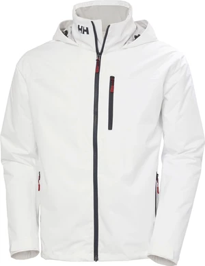 Helly Hansen Kabát Men's Crew Hooded Midlayer Sailing Jacket 2.0 White 3XL