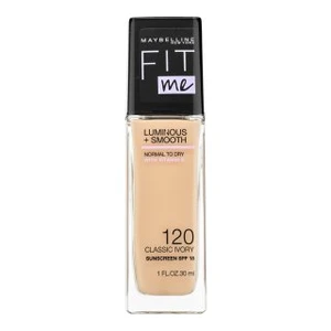 Maybelline Fit Me! Luminous + Smooth Foundation podkład w płynie z ujednolicającą i rozjaśniającą skórę formułą 120 Classic Ivory 30 ml