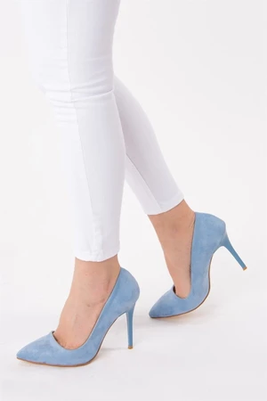 Fox Shoes Blue Women's Heeled Shoes