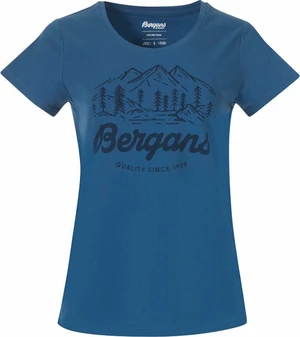 Bergans Classic V2 Tee Women North Sea Blue XS Camiseta