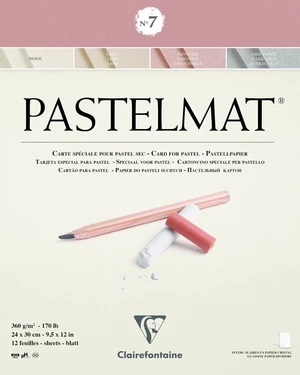 Clairefontaine Pastelmat Glued Pad N7 Carnete de Schițe 24 x 30 cm 360 g