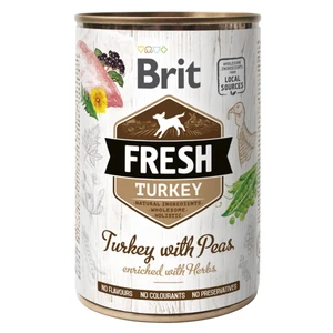 BRIT Fresh Turkey with Peas konzerva pro psy 400 g