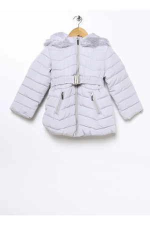 Koton Gray Girls' Coat 3wkg00003aw