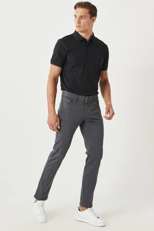 ALTINYILDIZ CLASSICS Men's Anthracite 360 Degree Flexibility in All Directions. Comfortable Slim Fit Slim Fit Trousers.