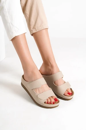 Capone Outfitters Mules - Beige - Flat