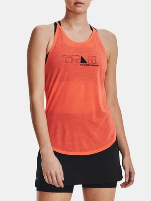 Oranžové dámské tílko Under Armour UA Run Trail Tank