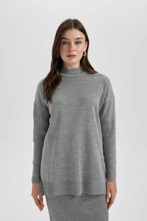 DEFACTO Regular Fit Half Turtleneck Tunic