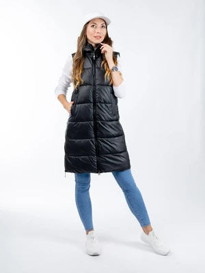 Women's quilted vest GLANO - black