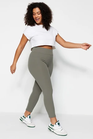 Trendyol Curve Khaki Fleece Knitted Tights