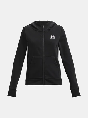 Under Armour Sweatshirt Rival Fleece LU FZ Hoodie-BLK - Girls