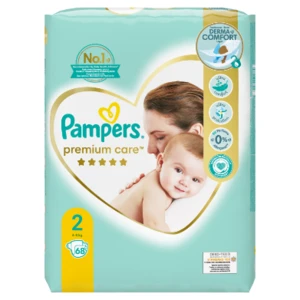 PAMPERS Premium Care plenky vel. 2, 4-8 kg, 68 ks