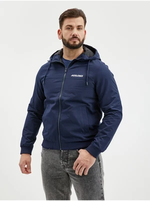 Dark Blue Men's Light Hooded Jack & Jones Rush Jack - Men