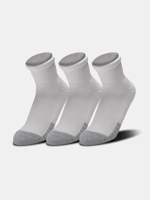 Under Armour Socks UA Heatgear Quarter 3pk-WHT - unisex