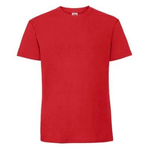 Iconic 195 Ringspun Premium Fruit of the Loom Men's Red T-shirt