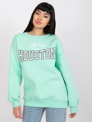 Mint sweatshirt with print Los Angeles