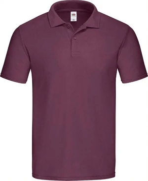 Burgundy Men's Polo Shirt Original Polo Friut of the Loom