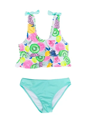 Yoclub Kids's Girls Two-Piece Swimming Costume LKD-0033G-A100