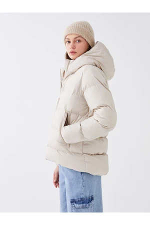 LC Waikiki Women's Hooded Straight Down Jacket