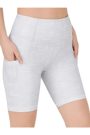 LOS OJOS Women's Brittle Gray High Waist Contouring Double Pocket