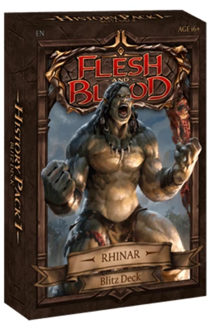 Flesh and Blood TCG - History Pack 1 Blitz Deck Rhinar