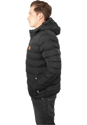 Basic bubble jacket blkwhtblk