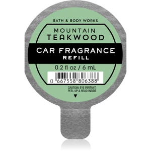 Bath & Body Works Mountain Teakwood vůně do auta náhradní náplň 6 ml