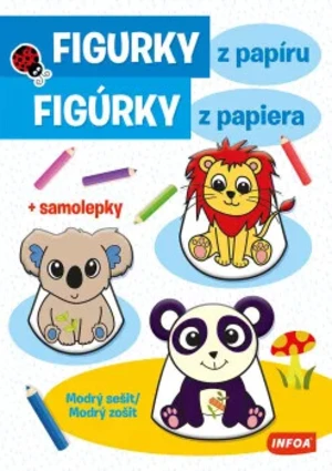 Figurky z papíru - Modrý sešit / Figúrky z papiera - Modrý zošit + SAMOLEPKY (CZ/SK vydanie)