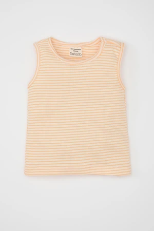 DEFACTO Baby Girl Crew Neck Striped Undershirt