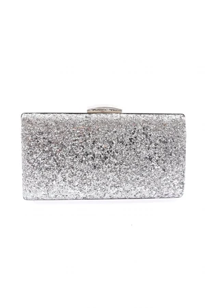 DGN 273-22y Women's Evening Dress Clutch Bag Sequin Silver