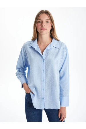 LC Waikiki Lcw Striped Oversize Women's Shirt