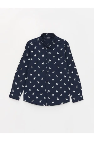 LC Waikiki Printed Long Sleeve Boys' Shirt