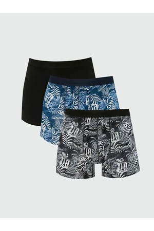 LC Waikiki Standard Mold Flexible Fabric Men's Boxer 3-Piece