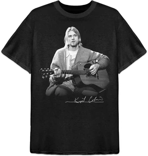 Kurt Cobain T-Shirt Guitar Live Photo Unisex Black L