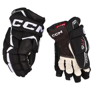 Hokejové rukavice CCM JetSpeed FT6 Black/White  14 palců