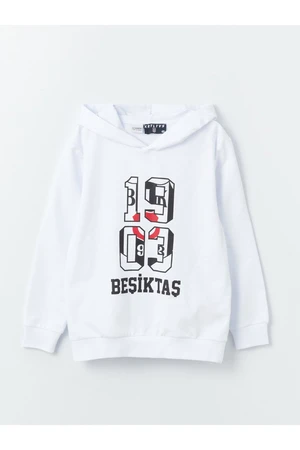 LC Waikiki Beşiktaş Boys Printed Long Sleeve Hoodie