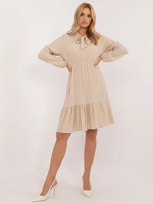 Beige flared dress OCH BELLA