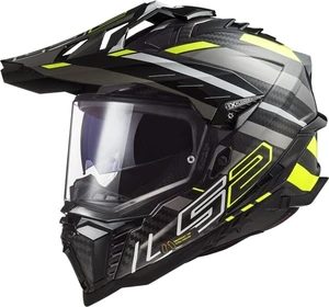 LS2 MX701 Explorer Carbon Edge Black/Hi-Vis Yellow L Kask