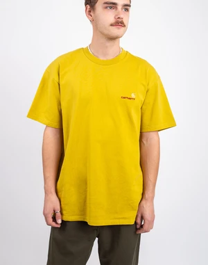 Carhartt WIP S/S American Script T-Shirt Golden Olive M