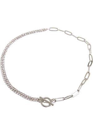 Venus Glittering Chain Necklace - Silver Color