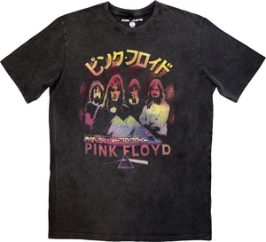 Pink Floyd T-shirt Japan Poster Stone Wash Unisex Charcoal Grey XL