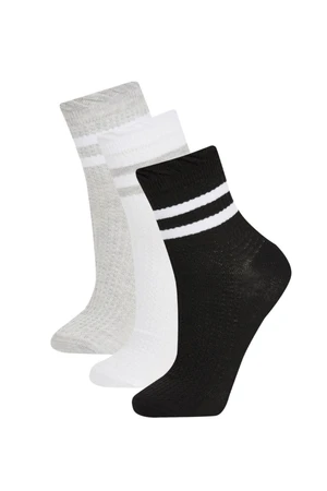 DEFACTO Women's 3-Piece Socks