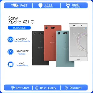 Sony Xperia XZ1 Compact Refurbished-Original Unlocked G8441 Phone 4GB RAM 32GB ROM 835 Octa core 4.6" 19MP 8MP 4G NFC phone