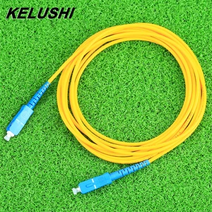 KELUSHI High Quality SC - SC Fiber Optic Jumper Cable FTTH Single-mode Single Core Patch Cord 3M Fiber Optical Connecting Tool