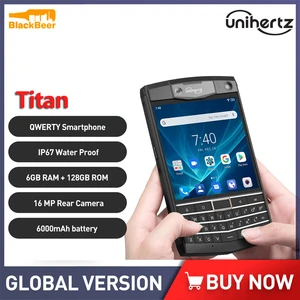 Unihertz Titan IP67 Rugged 4G Smartphone Octa Core 6GB 128GB Mobile Phone Android 10 Cellphone with QWERTY Keyboard NFC 6000mAh