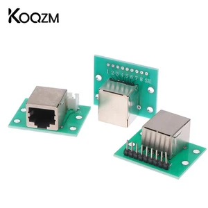 1Pcs RJ45 Adapter Board To XH2.54 Modular Ethernet Connector Adapter Network Interface + Breakout Board + Pin Header