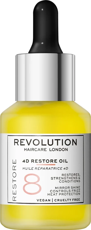 Revolution Haircare Regeneračný olej na suché a poškodené vlasy 8 (4D Restore Oil) 30 ml