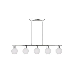 Lampa wisząca w kolorze srebra ze szklanym kloszem 10x82 cm Oden – Candellux Lighting