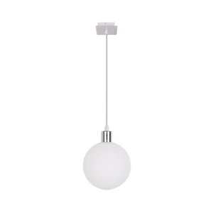 Lampa wisząca w kolorze srebra ze szklanym kloszem ø 15 cm Oden – Candellux Lighting