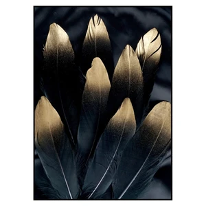 Obraz 50x70 cm Golden Feather – Malerifabrikken