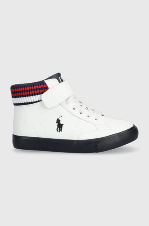 Dětské sneakers boty Polo Ralph Lauren bílá barva